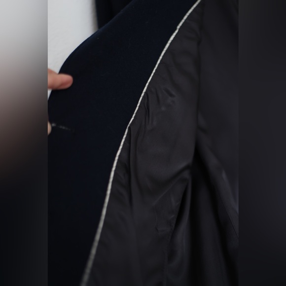 VINTAGE Bristol County Navy Wool Blazer - Picture 3 of 11